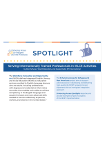 Serving Internationally Trained Professionals in IELCE Activities