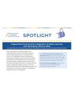 Supporting the Economic Integration of Adult Learners with Emerging Literacy Skills