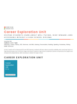 Career Exploration Unit