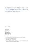Career Pathways Programming for Adult Learners in Chicago, Houston, and Miami: Final Report