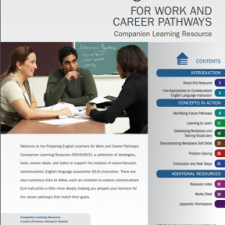 Preparing English Learners for Work and Career Pathways: Companion Learning Resource