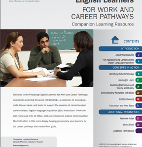 Preparing English Learners for Work and Career Pathways: Companion Learning Resource