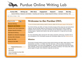 Purdue Online Writing Lab (OWL)