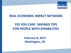 Yes You Can! Savings Tips for People with Disabilities