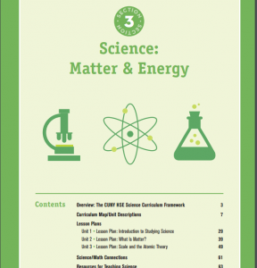 The CUNY HSE Curriculum Framework–Science: Matter & Energy