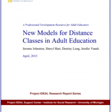 New Models for Distance Classes in Adult Education